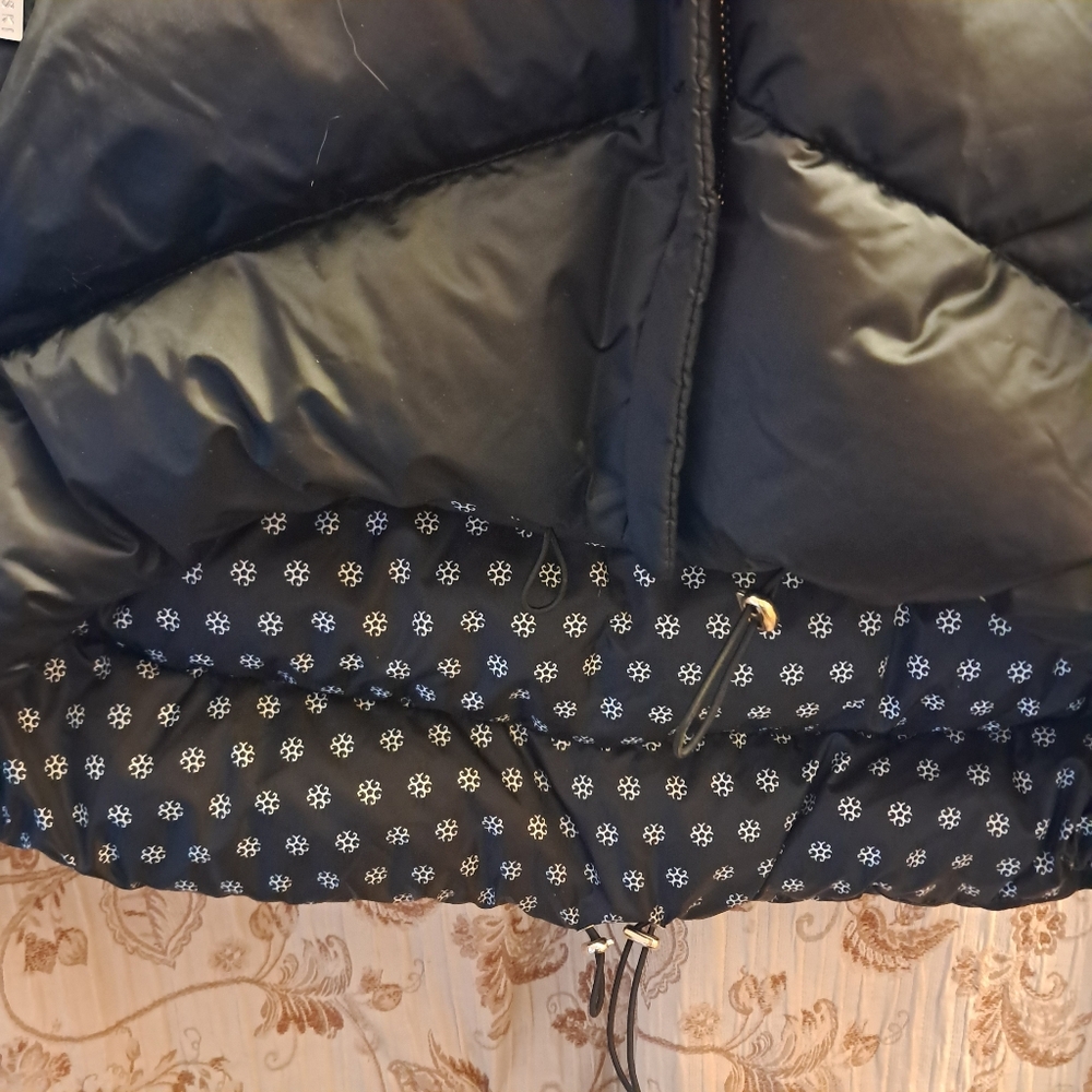 Gorski Coat Women's Medium M Apres Ski Coat Sequins High Low Puffer Winter NEW - Picture 7 of 16